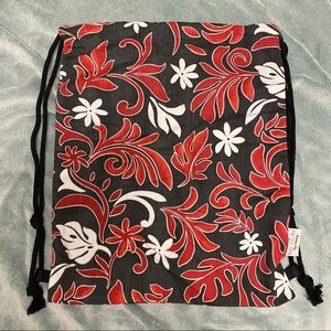 🐳 Brand new Hawaiian floral print drawstring backpack bag
